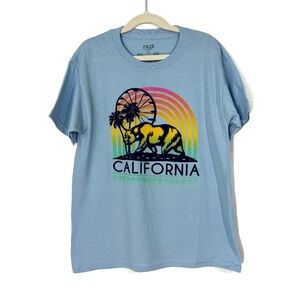 FAZE By Fazewest Kid’s Size Small Light Blue California Bear Graphic Tee Shirt